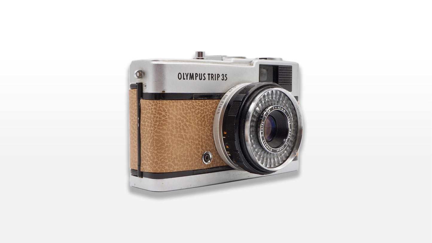Olympus Trip 35 (Custom Brown Leather)