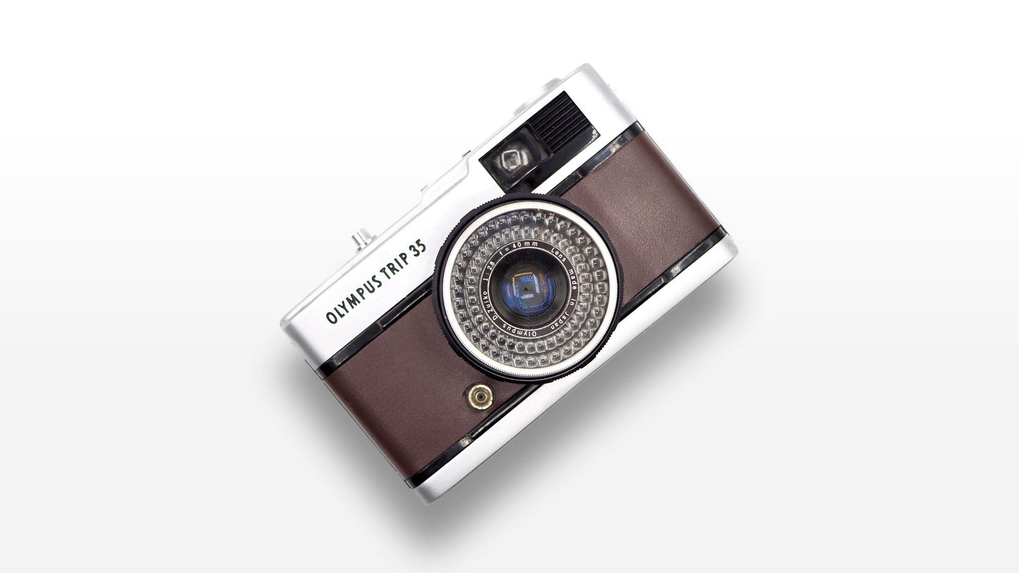 Olympus Trip 35 Custom Brown/White