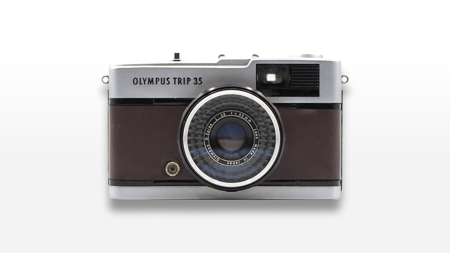Olympus Trip 35 Custom Brown/White