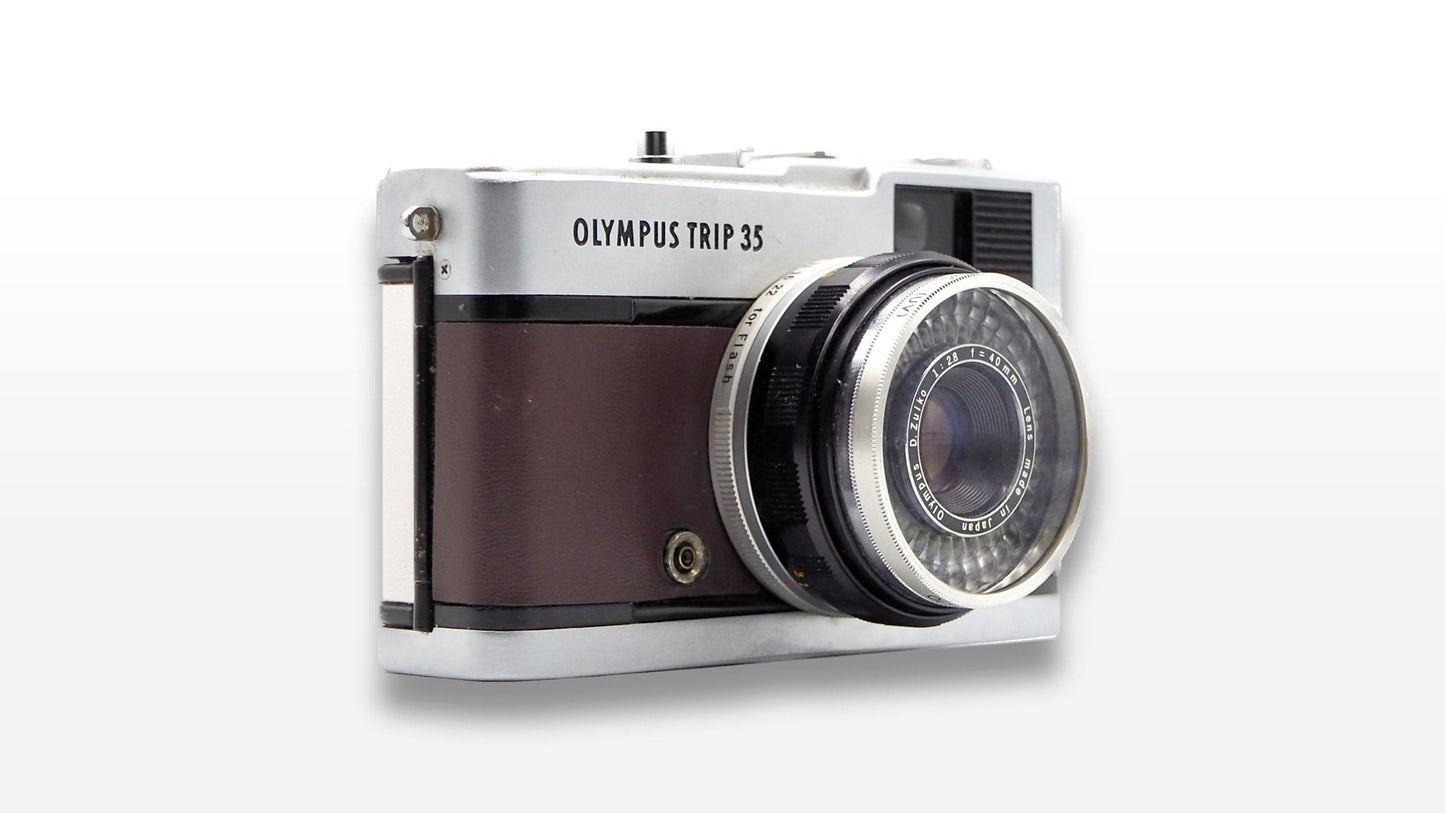 Olympus Trip 35 Custom Brown/White
