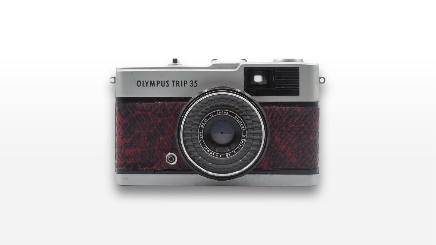Olympus Trip 35 (Custom Snake Red)