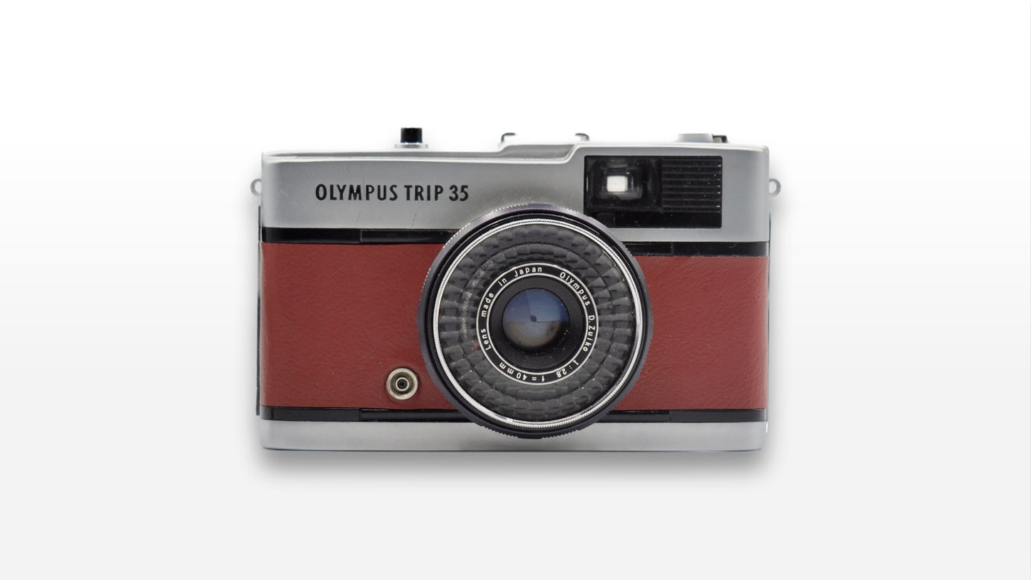 Olympus Trip 35 (Custom Red/Creme)