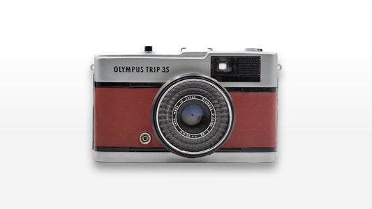Olympus Trip 35 (Custom Red/Creme)